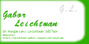 gabor leichtman business card